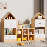 Bellemave® Versatile Children's Bookshelf with House - Shaped Design, Adjustable Placement - Bellemave